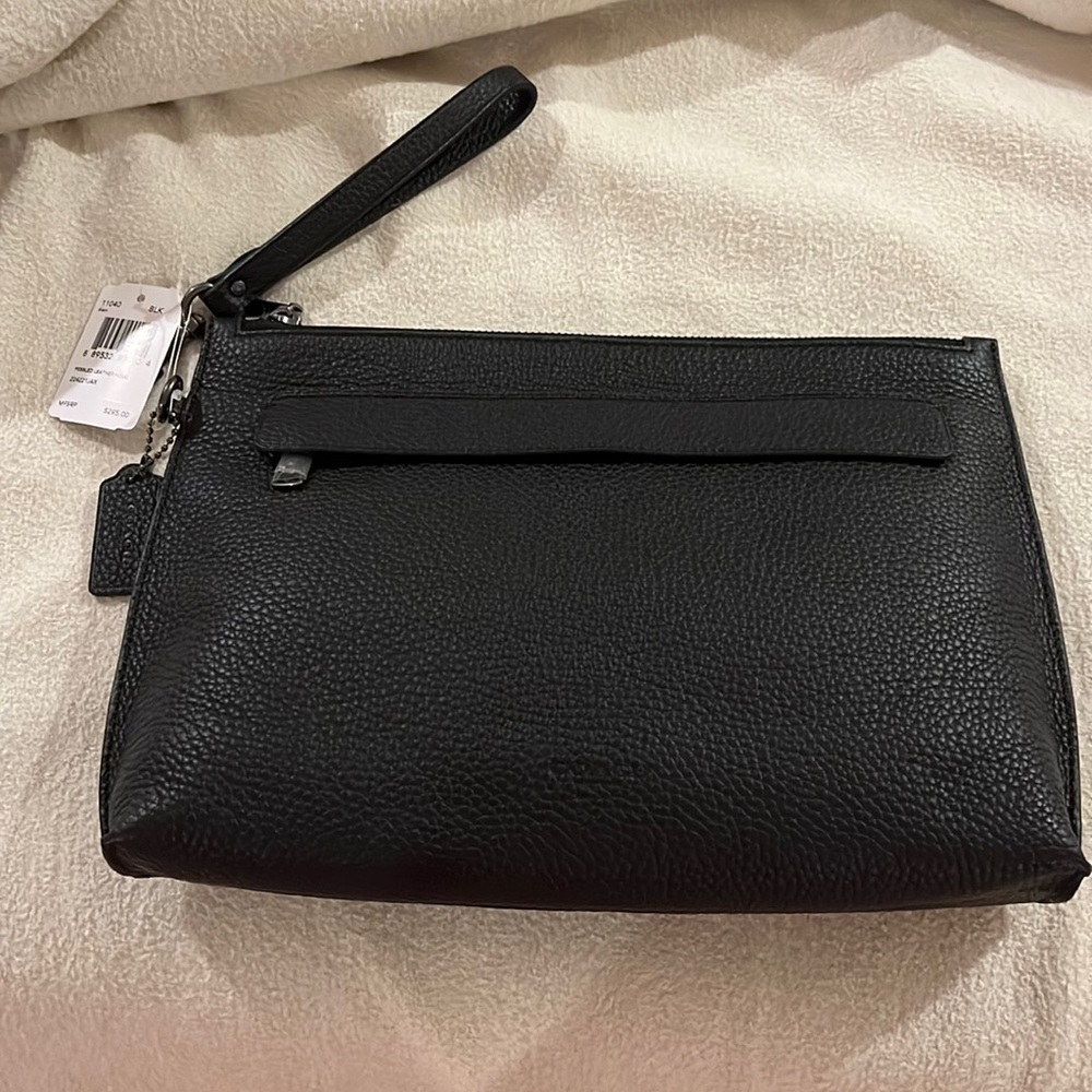 Coach Pebbled Leather Pouch
